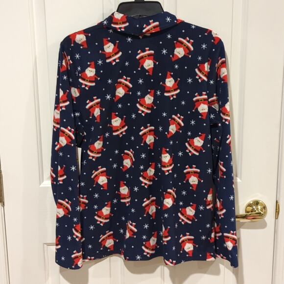 Jammies for Families Santa Top, NWT, M - Picture 3 of 4